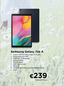 Samsung Galaxy Tab A (2019) 10,1" zwart Android 32GB