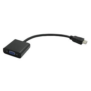 HDMI to VGA adapter - M/F - 20 Cm - Black