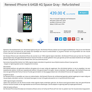 Iphone 6 Spacegray 64GB RENEWD