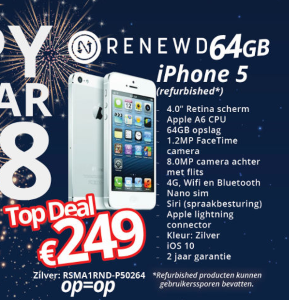 Iphone 5 Refurbished 64GB Spacegray