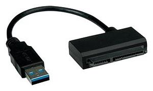 USB 3.0 to SATA 6.0Gbits/s Adapter - 15 Cm - Black - BLISTER